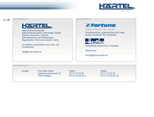 Tablet Screenshot of fritz-haertel-gmbh.de